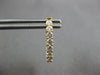 .95CT DIAMOND 18KT YELLOW GOLD 3D ROUND CLASSIC INSIDE OUT HOOP HANGING EARRINGS