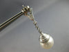 LARGE .90CT DIAMOND & AAA SOUTH SEA PEARL 18K WHITE GOLD 3D CHANDELIER EARRINGS