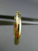 ESTATE 14KT YELLOW GOLD 3D CLASSIC HANGING HOOP EARRINGS #25136