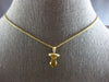ESTATE 1.0CT AAA CITRINE 14K YELLOW GOLD 3D PACIFIER FUN FLOATING PENDANT #28214
