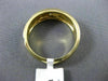 ESTATE .12CT DIAMOND 14K YELLOW GOLD SOLITAIRE MULTI WAVE MENS GYPSY RING #11663