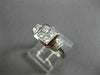 ESTATE WIDE .75CT DIAMOND 18KT WHITE GOLD INVISIBLE PRINCESS SQUARE RING #22114