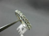 ESTATE .74CT DIAMOND 14KT WHITE GOLD 3D SEMI ETERNITY 13 STONE ANNIVERSARY RING