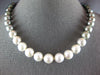 ESTATE LARGE AAA SOUTH SEA & TAHITIAN PEARL 14KT WHITE GOLD 3D OMBRE NECKLACE