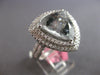 EXTRA LARGE 6.16CT DIAMOND & AAA AQUAMARINE 18KT WHITE GOLD 3D ENGAGEMENT RING