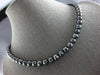 EXTRA LARGE & LONG 331.9CT BLACK DIAMOND 14KT WHITE GOLD ETERNITY LOVE NECKLACE