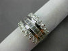 ESTATE WIDE 1.16CT DIAMOND 14KT WHITE GOLD CLASSIC LOVE ANNIVERSARY RING #11405