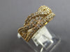 1.03CT DIAMOND 14KT YELLOW GOLD 3D CLASSIC CRISS CROSS INFINITY ANNIVERSARY RING