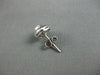 ESTATE .45CT PRINCESS DIAMOND 14KT WHITE GOLD ROUND STUD EARRINGS VERY CUTE 6657