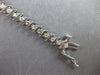 ESTATE 1.02CT DIAMOND 14KT WHITE GOLD 3D CLASSIC ROUND S MULTI WAVE FUN BRACELET