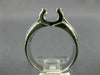 ESTATE .30CT DIAMOND 14K WHITE GOLD 3D TENSION SEMI MOUNT ENGAGEMENT RING #16097