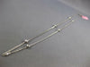 .25CT DIAMOND 14KT WHITE GOLD 3D CLASSIC BEZEL DOUBLE SIDED BY THE YARD NECKLACE