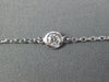 EXTRA LONG .90CT DIAMOND 14K WHITE GOLD DIAMOND BY THE YARD CLASSIC LOVE PENDANT