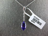 5.5CT DIAMOND & AAA AMETHYST 14KT WHITE GOLD 3D MARQUISE ETOILE FLOATING PENDANT