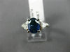 2.0CT TRILLION DIAMOND & AAA SAPPHIRE 14KT WHITE GOLD OVAL ENGAGEMENT RING 20674