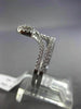 ESTATE WIDE .46CT DIAMOND 18K WHITE GOLD TEAR DROP CLUSTER TRIANGULAR CROWN RING