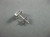 ESTATE .60CT PRINCESS CUT DIAMOND 14KT WHITE GOLD SQUARE EARRINGS AMAZING #21711