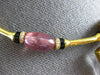 ANTIQUE 17.85CT OLD MINE DIAMOND RUBY & QUARTZ 18K YELLOW GOLD CHOKER NECKLACE