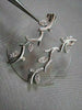 ANTIQUE .40CT DIAMOND LEAF 14KT W GOLD DROP HANGING EARRINGS ONE OF A KIND!!!!