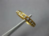 ESTATE .77CT DIAMOND 18KT YELLOW GOLD 3D ROUND ETERNITY WEDDING ANNIVERSARY RING