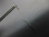 ESTATE .20CT DIAMOND 14K WHITE GOLD 3D 4 STONE BEZEL CHANDELIER HANGING EARRINGS