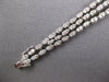 ESTATE LARGE 5.39CT DIAMOND 14KT WHITE GOLD CLUSTER MULTI FLOWER TENNIS BRACELET
