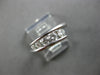 .31CT DIAMOND 14K WHITE GOLD 3D ROUND CRISS CROSS JOURNEY GRADUATING RING #28206