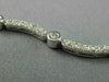 ANTIQUE 2.10CT DIAMOND 14KT WHITE GOLD 3D FILIGREE BEZEL DROP NECKLACE #18629