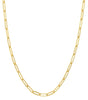 ESTATE 14KT YELLOW GOLD 3D OVAL CLASSIC LINK CHAIN FUN NECKLACE