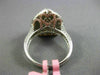 GIA EXTRA LARGE 4.34CT MULTI COLOR DIAMOND 18K 2 TONE GOLD HEART ENGAGEMENT RING