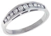 .28CT DIAMOND 14KT WHITE GOLD 3D ROUND CHANNEL SEMI ETERNITY ANNIVERSARY RING