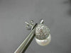 LARGE 2.50CT DIAMOND & AAA SOUTH SEA PEARLS 18K WHITE GOLD PAVE HANGING EARRINGS
