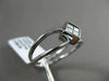 ESTATE WIDE .27CT PRINCESS CUT DIAMOND 14K WHITE GOLD 3D 4 STONE FRIENDSHIP RING