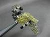 ESTATE EXTRA LARGE 2.50CT MULTI COLOR DIAMOND 18KT WHITE GOLD PARROT BROOCH PIN