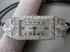 ANTIQUE LARGE 1.72CTW EURO MINE CUT DIAMOND PLATINUM DECO MECHANICAL WATCH #2584