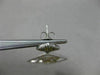 LARGE .74CT WHITE & FANCY YELLOW DIAMOND 14KT WHITE GOLD SQUARE HANGING EARRINGS