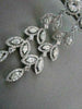 ANTIQUE 4.76CT DIAMOND MARQUISE & ROUND 14KT WHITE GOLD LEAF DROP EARRINGS 21686