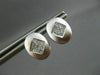 ESTATE .40CT OVAL PRINCESS DIAMOND 14KT WHITE GOLD EARRINGS SIMPLY AMAZING #7768