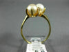 ESTATE AAA SOUTH SEA PEARL 14KT YELLOW GOLD TWO STONE CRISS CROSS RING #21394