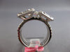 EXTRA LARGE 3.79CT DIAMOND 18K WHITE GOLD ROUND & BAGUETTE MULTI SQUARE FUN RING
