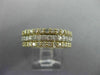 ESTATE WIDE 2.04CT DIAMOND 14KT WHITE & YELLOW GOLD 3D ETERNITY ANNIVERSARY RING