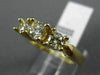 ESTATE 1.0CT DIAMOND 14KT YELLOW GOLD 3D CLASSIC ROUND 3 STONE ENGAGEMENT RING
