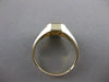 ESTATE ENGRAVED FREE MASON 14KT YELLOW GOLD FILIGREE MENS RING 11MM WIDE #21413