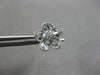 1.81CT DIAMOND & AAA AQUAMARINE 14KT WHITE GOLD PEAR SHAPE & ROUND STUD EARRINGS