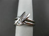 ESTATE WIDE .62CT DIAMOND 14KT WHITE GOLD 5 STONE JOURNEY LOVE RING #17788