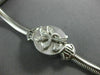 ANTIQUE .15CT OLD MINE DIAMOND 14KT WHITE GOLD 3D FLOWER WATCH BRACELET #2059