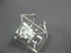 ESTATE WIDE .27CT DIAMOND 14KT WHITE GOLD 3D DOUBLE ANCHOR V SHAPE FUN LOVE RING