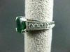 ESTATE 2.18CT DIAMOND & AAA COLOMBIAN EMERALD 14KT WHITE GOLD 3D ENGAGEMENT RING