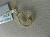 ESTATE .17CT DIAMOND 18KT WHITE GOLD 3D CIRCE OF LIFE FLOWER FLOATING PENDANT