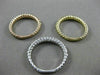 ESTATE LARGE 2.70CT DIAMOND 14K WHITE YELLOW & ROSE GOLD ETERNITY STACKABLE RING